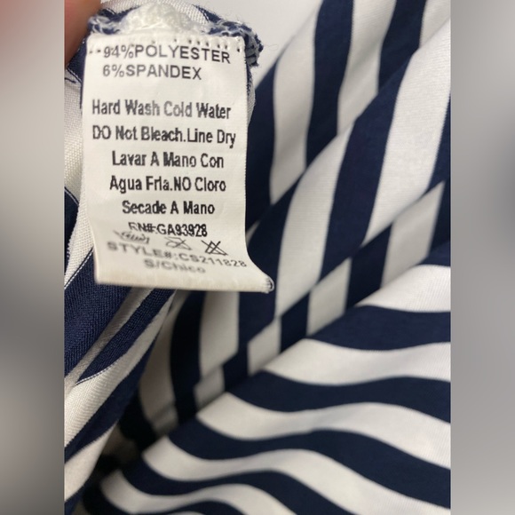 Boutique Brand-CALS Blue and White Stripped Maxi dress. Size Small. Gently Used - Picture 4 of 4